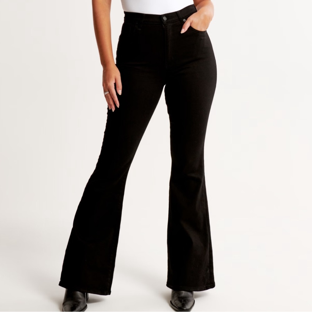Abercrombie black jeans - flare